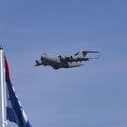 A C-117 Galaxy makes an appearance during San Francisco's Fleet Week.